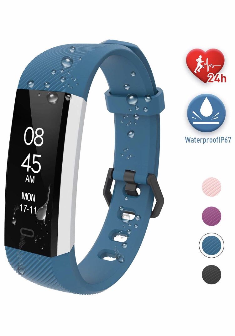 Fitpolo Fitness Tracker Waterproof with Heart Rate Monitor, Activity Tracker Smart Watch with Sleep Monitor, Pedometer for Kids Men Women