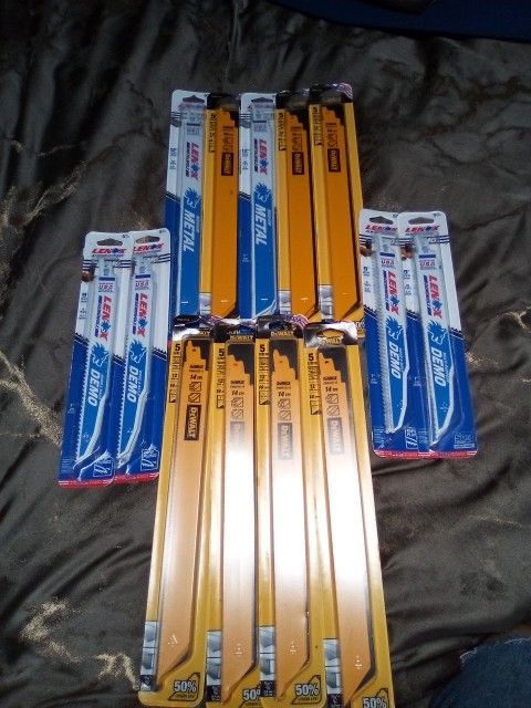 Brand New Lenox Add DeWalt So As Always 14 Inch And 9 In DeWalt And Lenox Retails For $25 Each Pack Selling All 13 Packs For $150