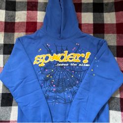 Blue spider hoodie 