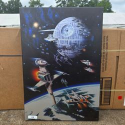 Star Wars Space Battle Canvas Wall Art