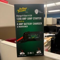 Battery Tender Charge N Start 4120 - 1200 Amp Jump Starter + 4 Amp Batt Charger