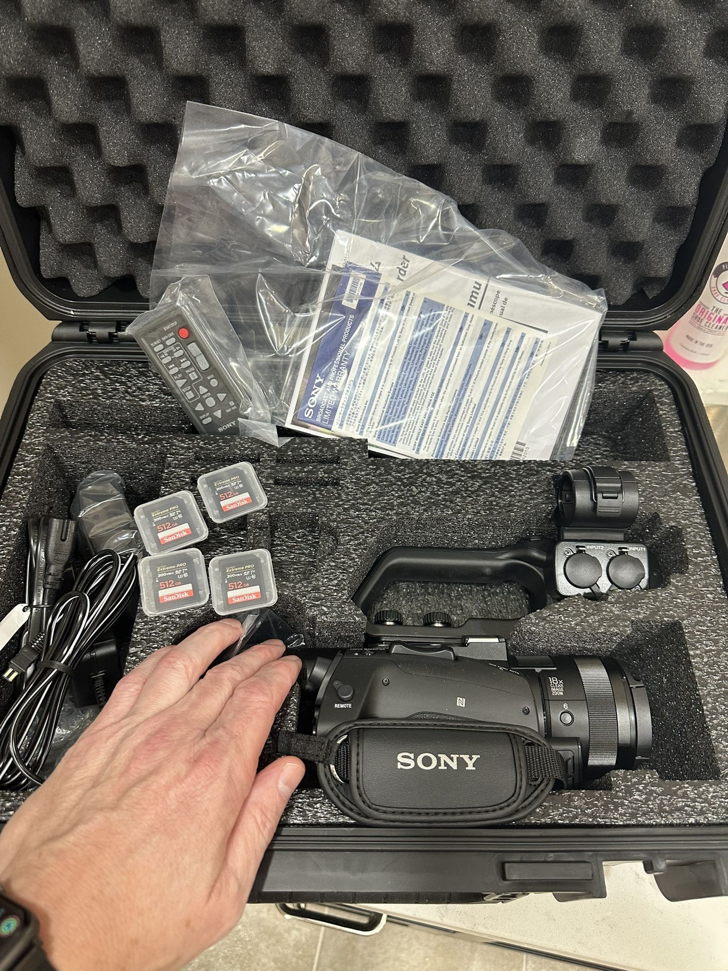 BRAND NEW Sony Video Camera + Accessories CHEAP