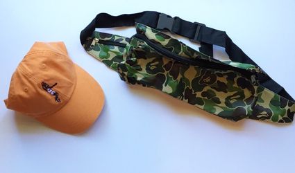 Bape pvc fanny and round two hat