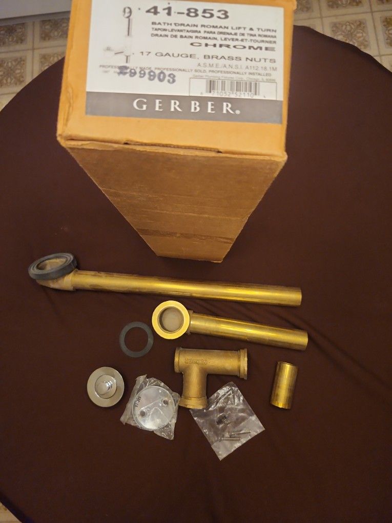 Gerber 41-863 Bath Drain For Roman Tub