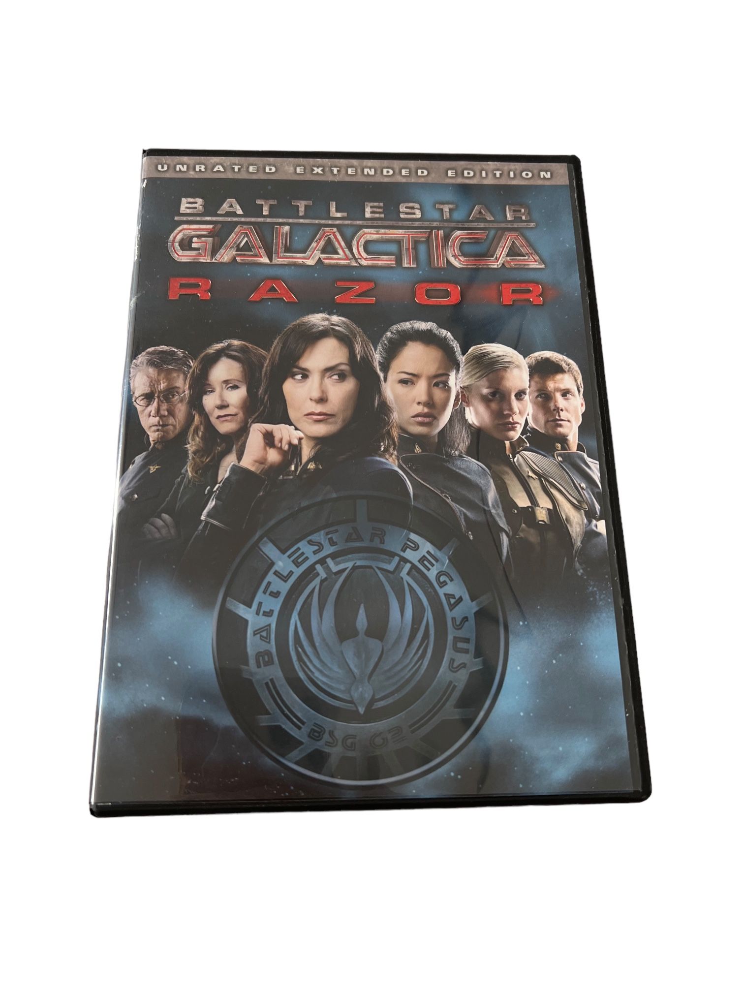 Battlestar Galactica: Razor (DVD, 2007) Immerse yourself in the thrilling world of Battlestar Galactica with this DVD of Razor. This action-packed sc