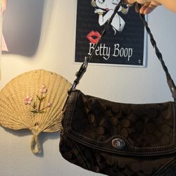 Vintage Coach Braided Flap Bag 