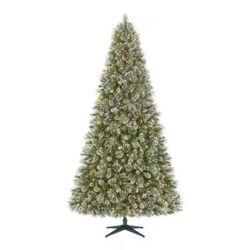 New 9 Ft Home Accents Holiday Pre-Lit Sparkling Amelia Pine Artificial Christmas Tree By Home Accents Holiday