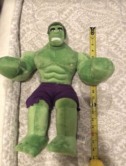 Disney large plush Hulk. Arms move up and down