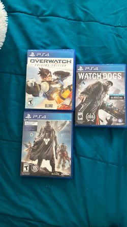 PS4 Games Bundle – Overwatch, Watch Dogs, Destiny