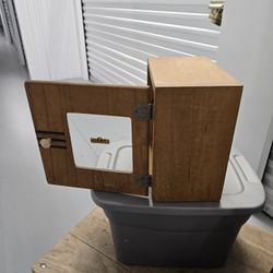 Antique Barber Sanitation Box