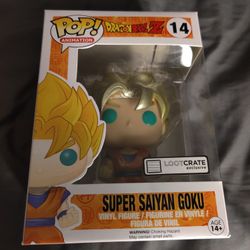 Super Saiyan Goku Metallic Lootcrate Dragon Ball Z Funko Pop