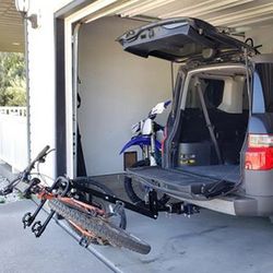 (New) $55 Tile Foldable 2-Bike Rack Mount Bicycle Carrier for 2” Hitch Trucks SUVs 70lbs Max