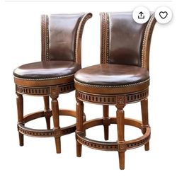 FRONTGATE Manchester Swivel Bar Height Bar Stool- Price For Each 