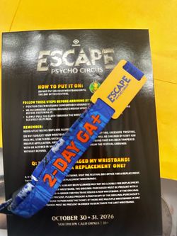 2026 ESCAPE TICKET  GA 2 DAY