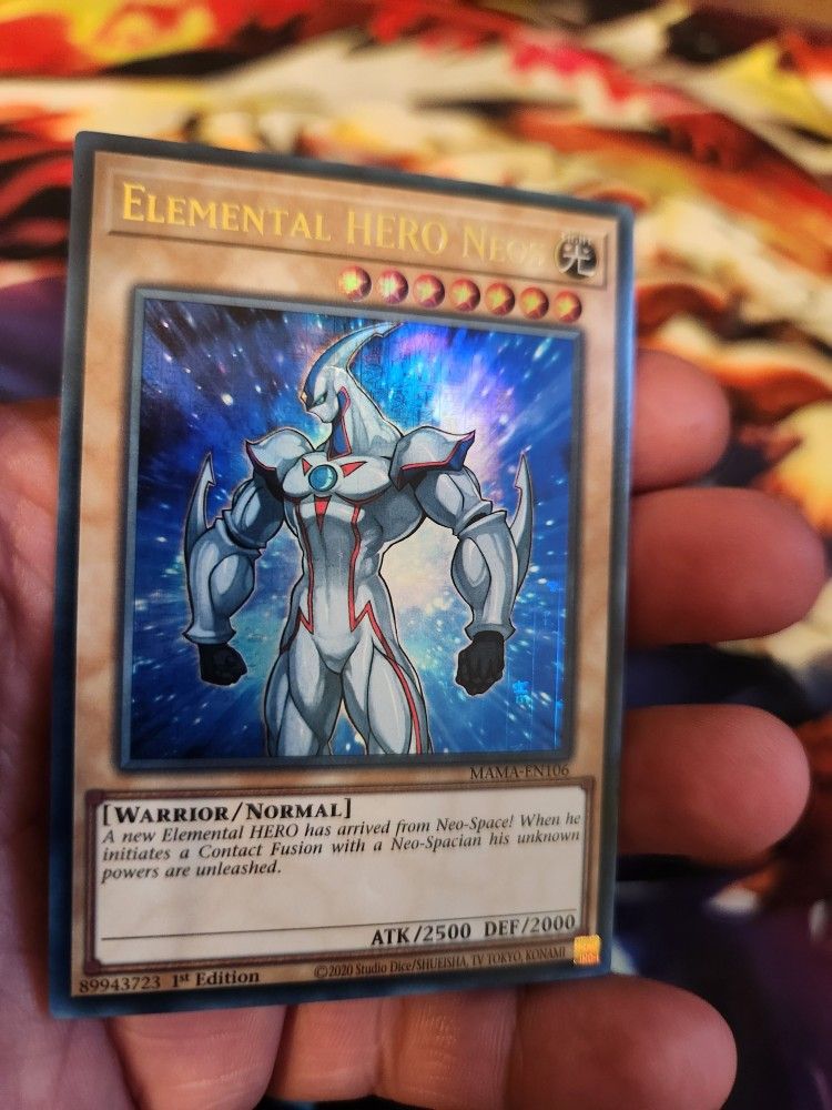Yugioh, Elemental hero neos ultra pharaohs RARE Mama-eno106