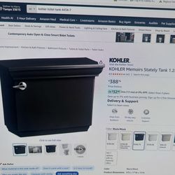 Koehler memoirs stately toilet tank