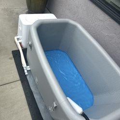 Plunge air with pro chiller inflatable cold plunge 