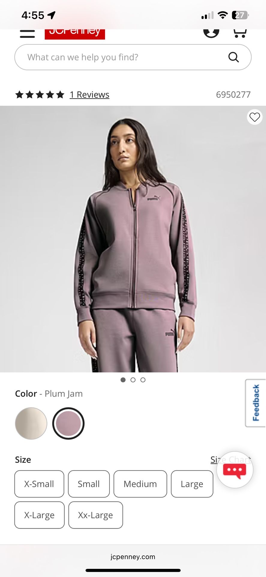 Women’s Puma Animal Print Relxed Track Jacket