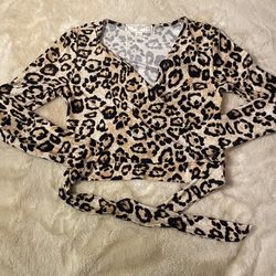 Leopard Print Crop Top