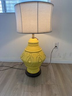 vintage lamp yellow