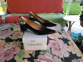 Black Pump Small Heel 8 Woman's Wide Calvin Klein