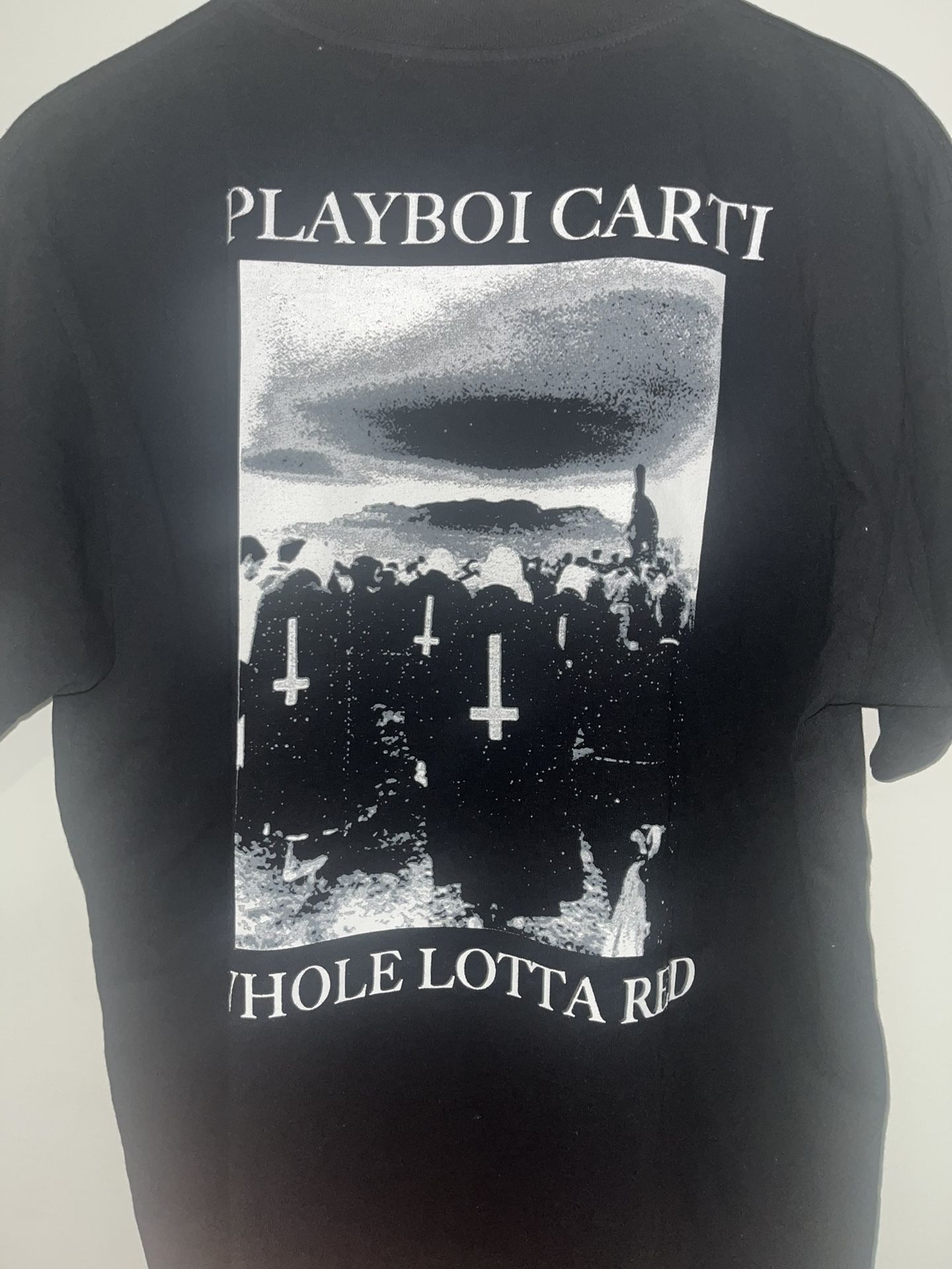 Playboi Carti Whole Lotta Red Black Leather Devil T Shirt