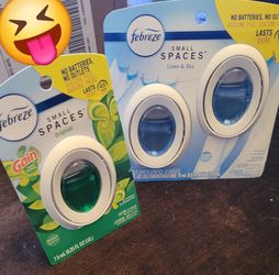 BUNDLE Of FEBREZE SMALL PLACES TWIN PACK LINEN SKY & GAIN ORIGINAL FOR $8/$8 POR LOS DOS PAQUETES