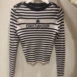 Dior Style Striped Sweater – Moving Sale
