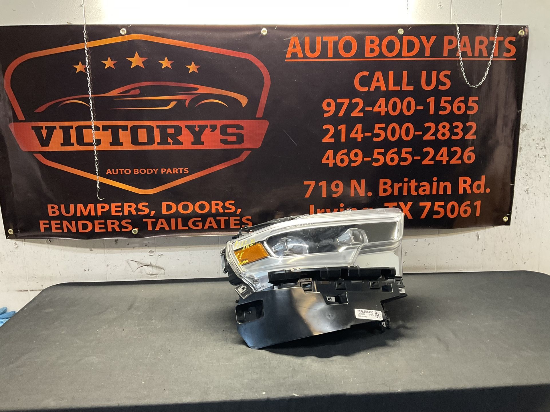 DODGE RAM 1500 2019-2024 - RH HEADLIGHT FULL LED OEM