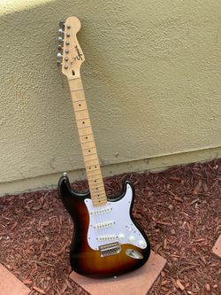 Fender squire guitar sunburst