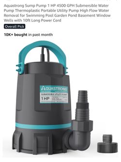 1 HP Sump pump