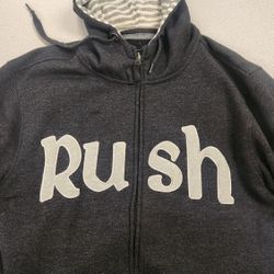 Rare RUSH R40 zip-up Hoodie Tour Merch