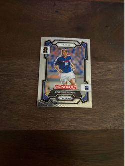 Zinidine Zidane monopoly trading card