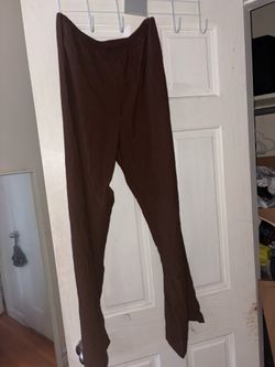 Brown flare pants