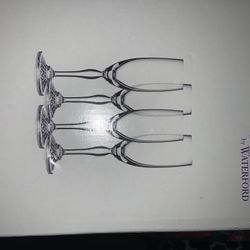 New I N Box Waterford Marquis Flute Glasses Set Of Four 