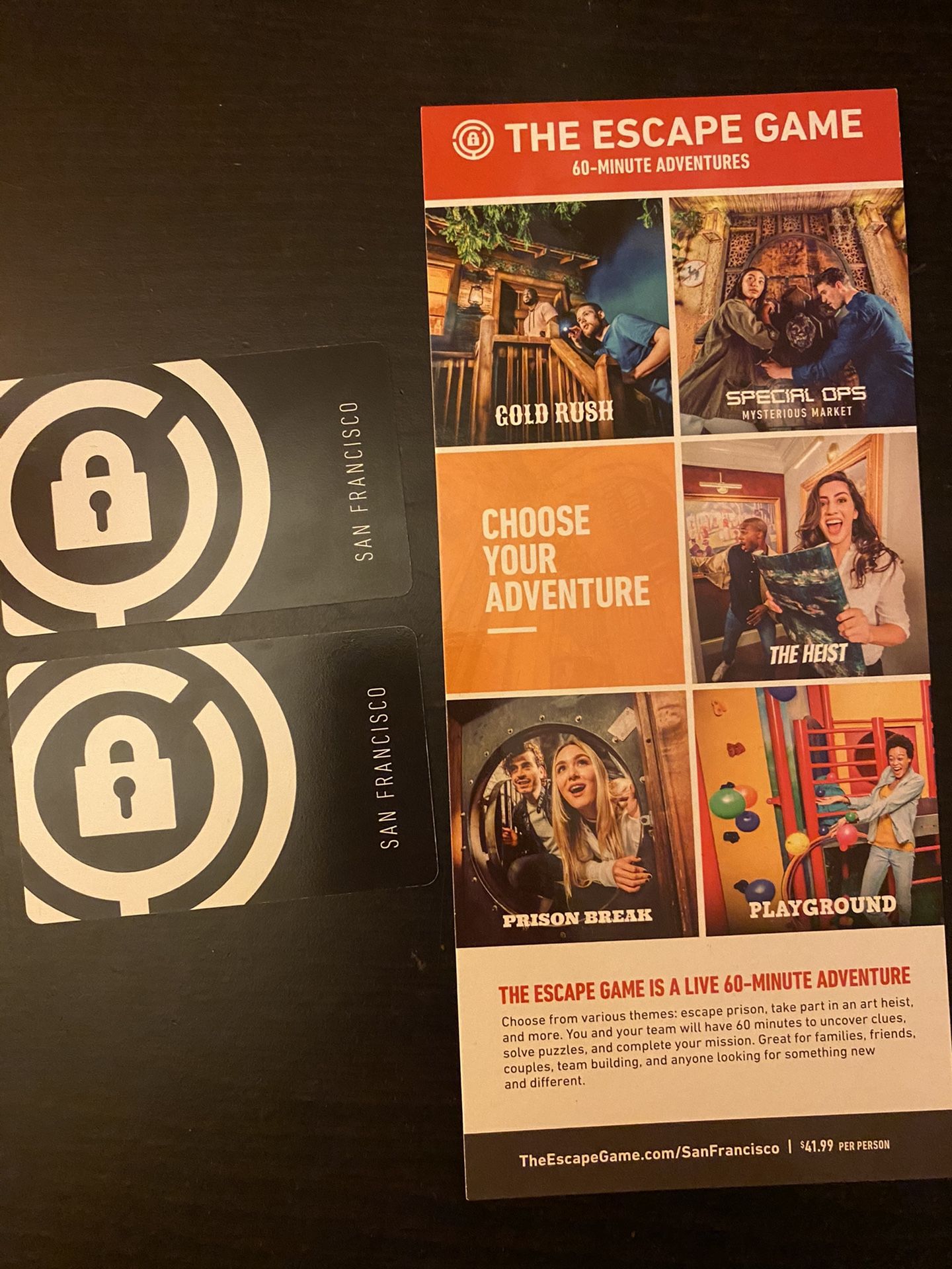 2 SF Escape Room Tickets