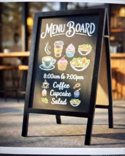 Frame chalkboard sings