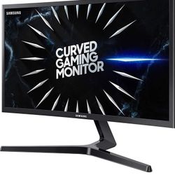SAMSUNG 24" FHD 1080p CRG5 Curved Gaming Monitor, 144Hz, 4ms, Exclusive Gamer Settings, AMD Radeon FreeSync, Eye Saver Mode, 3000:1 Contrast Ratio, Bl