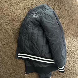 Black True Religion Varsity Jacket