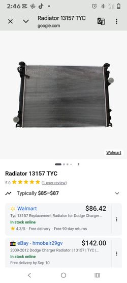 TYC 13157 Replacement Radiator for Dodge Charger