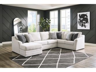 Koralynn Stone 3-Piece LAF Chaise Sectional
