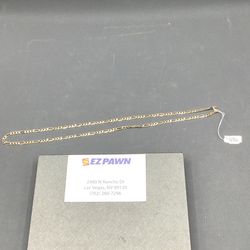 10kt Figaro chain