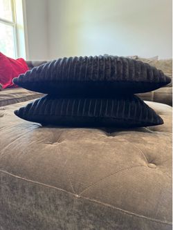 19”x26” Decorative Pillows- Black Color