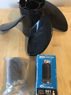 New 4 Blade Aluminum Prop With Hub Kit For Mercruiser Alpha 1 Drive