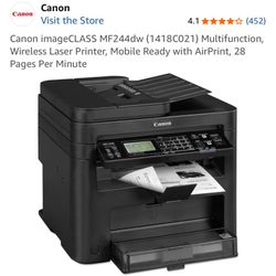 Canon ImageCLASS MF244dw Wireless Laser Printer, Mobile Ready With AirPrint, 28 Pages Per Minute