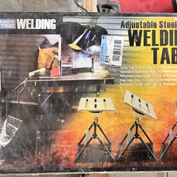 New In Box - CHICAGO ELECTRIC WELDING Adjustable Steel Welding Table