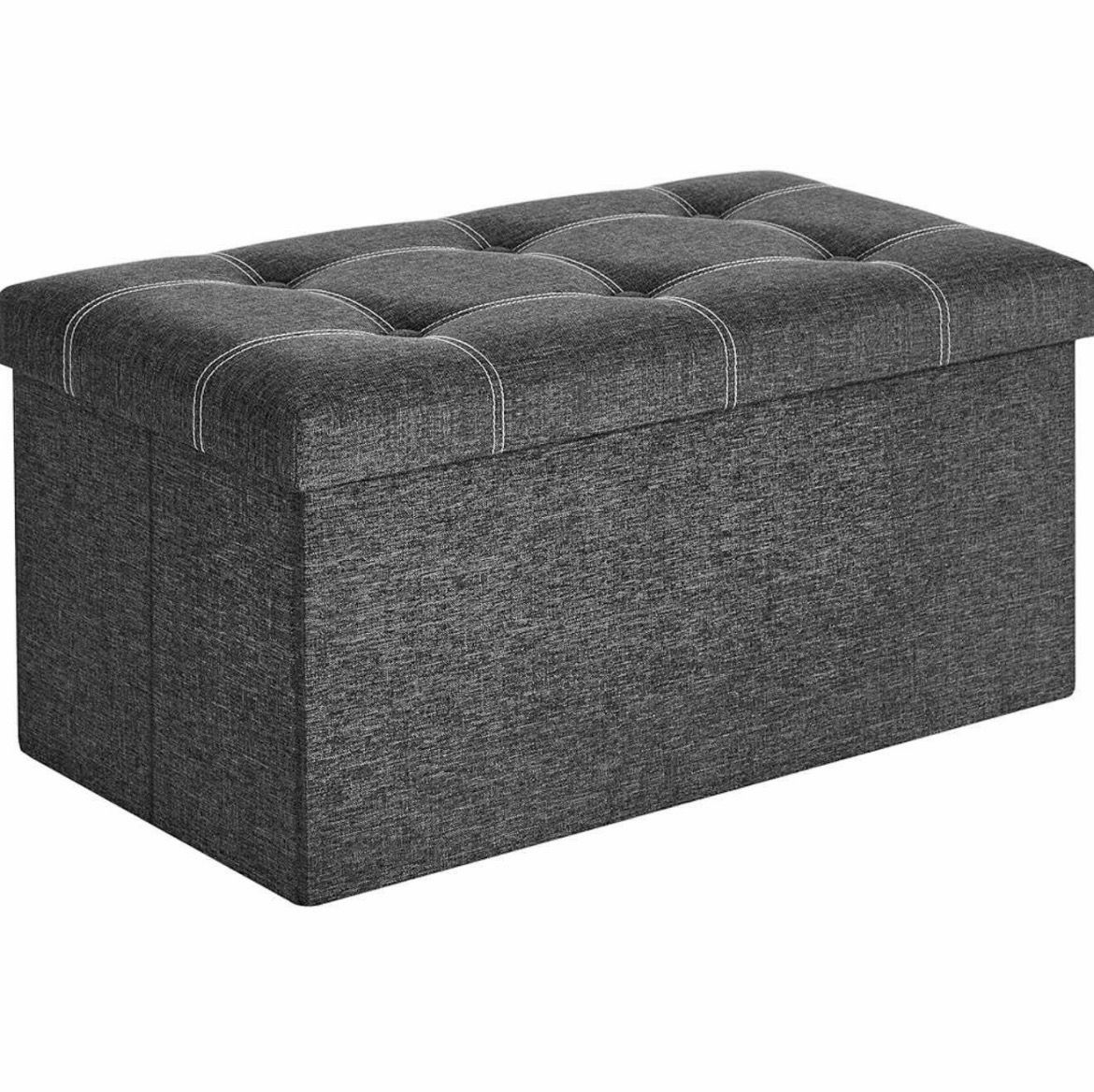 30 Inches Ottoman Storage Bench, 21 Gal. Folding Chest