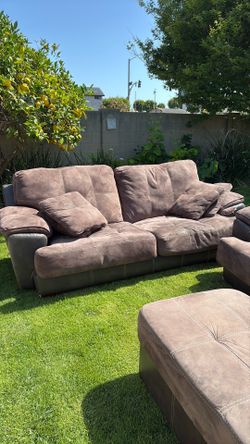 Couches plus oversized chair and ottoman