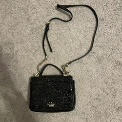 Kate Spade Glitter Crossbody Bag - Black