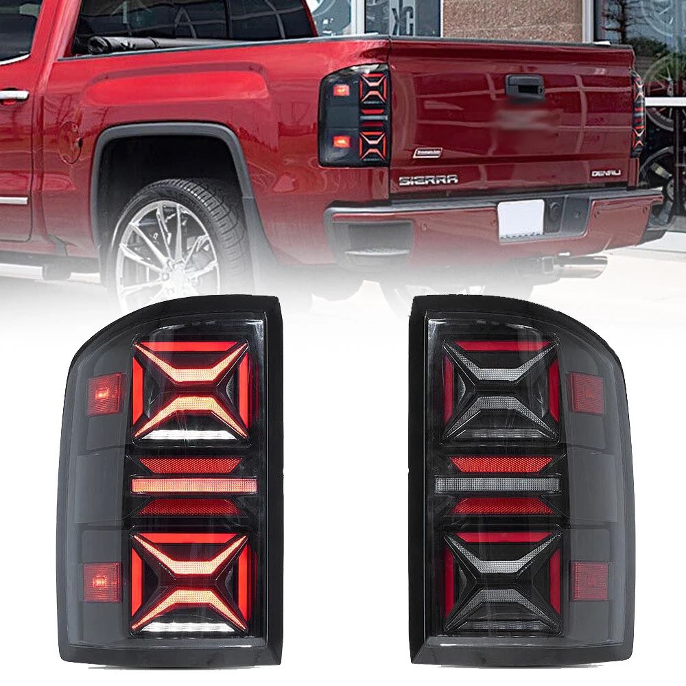 VLAND LED Rear lights For 2014-2018 GMC Sierra 1(contact info removed)HD 3500HD Tail lamps Assembly